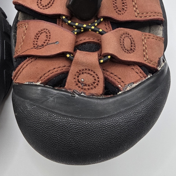 New With Flaws KEEN Brown Leather Hiking Sandals For Ladies. Size 8.5 - Picture 3 of 12